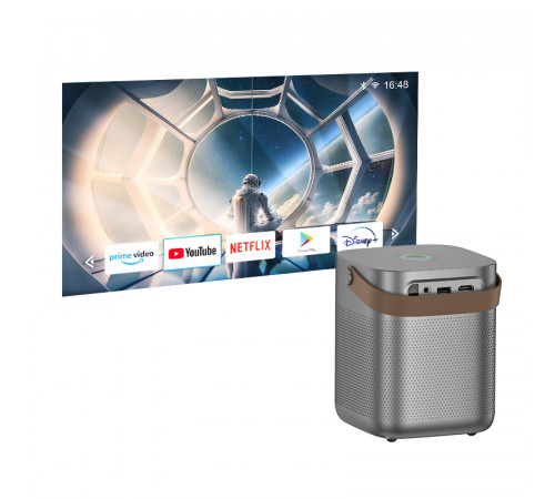 Проектор HOCO DT4 Wi-Fi 2.4/5 ГГц Smart full autofocus projector (720P Android version) EU (6942007645126)