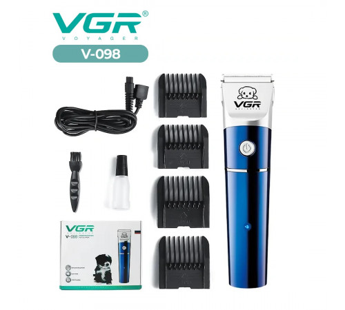 НЕТУ Машинка для стрижки животных VGR V-098 // [403] (24 шт/ящ)+