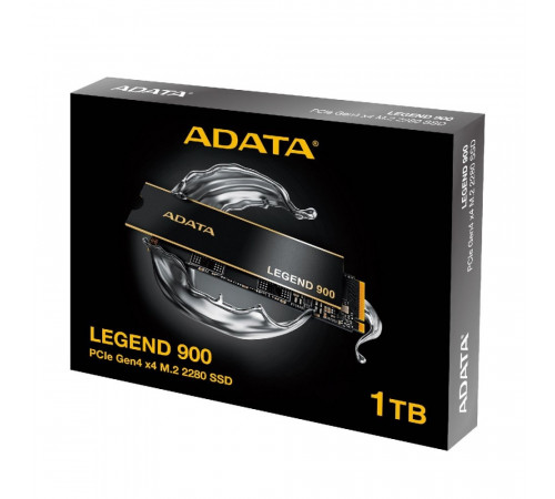 Накопичувач SSD M.2 ADATA LEGEND 900 1TB 2280 PCIe Gen 4x4 3D NAND Read/Write: 7000/4700 MB/sec (SLEG-900-1TCS)