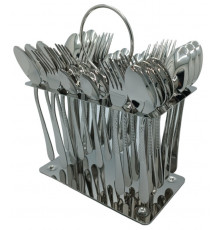 Набор столовых приборов CUTLERY SET CD-05 (Ложки, вилки) (12 персон/36 предм.) (Хром (рифление)) // [403] (12 шт/ящ)