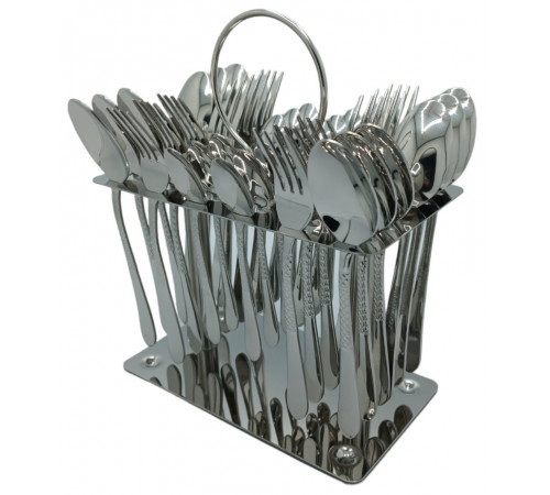 Набор столовых приборов CUTLERY SET CD-05 (Ложки, вилки) (12 персон/36 предм.) (Хром (рифление)) // [403] (12 шт/ящ)