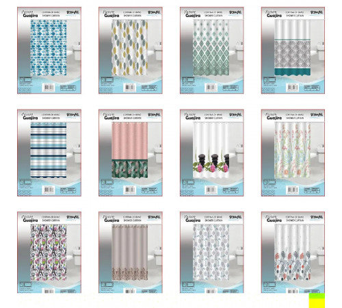Занавеска-штора для душевой/ваны (180*180см) Shower curtain W-5 // [403] (48 шт/ящ)