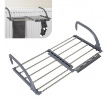 Сушилка для одежды на радиатор 53-93B (ВЫДВИЖНАЯ) (93см) МЕТАЛЛ // [403] (22 шт/ящ)