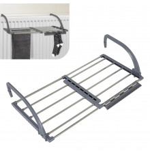 Сушилка для одежды на радиатор 53-93B (ВЫДВИЖНАЯ) (93см) МЕТАЛЛ // [403] (22 шт/ящ)