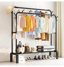 НЕТУ Вешалка стойка-полка для одежды (6008-1) МЕТАЛЛ (35кг) (Ш96хВ143хГ42) // [602] (12 шт/ящ)