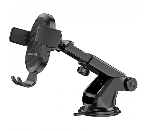 Автотримач для телефона BOROFONE BH39 Amazing bay one touch center console car holder Black (6931474742506)
