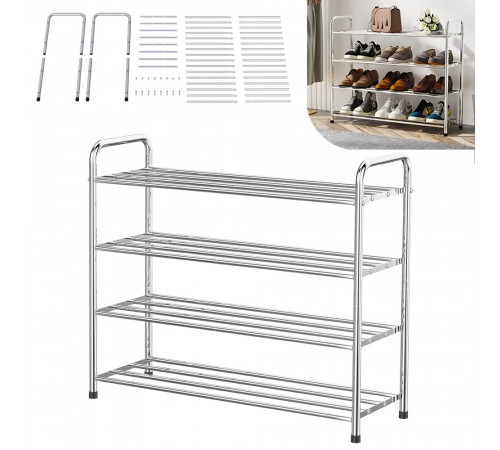 НЕТУ Полка для обуви металл (4 яруса) A4F МЕТАЛЛ // [403] (12 шт/ящ) @