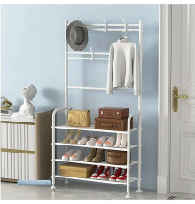 Полка/вешалка в прихожую 0097-80 белая // [403] (12 шт/ящ) @