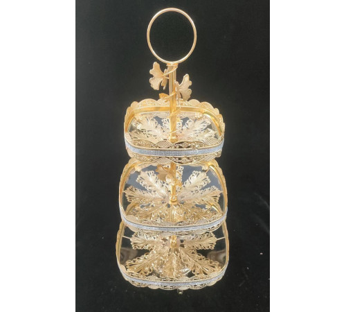 НЕТУ Поднос-конфетница (3 яруса) для фруктов и сладостей WL707-3 // [4] (8 шт/ящ)