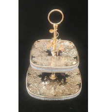 НЕТУ Поднос-конфетница (2 яруса) для фруктов и сладостей WL707-7 // [4] (10 шт/ящ)