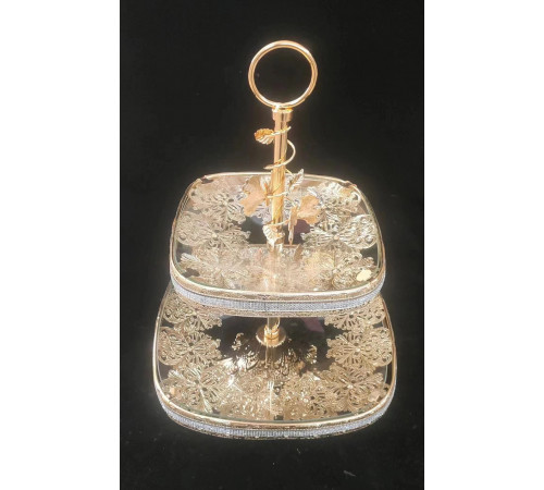 НЕТУ Поднос-конфетница (2 яруса) для фруктов и сладостей WL707-7 // [4] (10 шт/ящ)