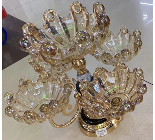 Поднос-конфетница (5 тарелок) для фруктов и сладостей 16412-13 // [4] (8 шт/ящ)