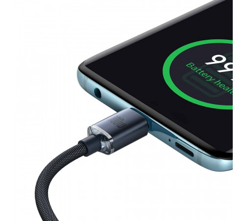 Кабель Baseus Crystal Shine Series Fast Charging Data Cable Type-C to Type-C 100W 1.2m Black (CAJY000601)
