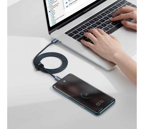 Кабель Baseus Crystal Shine Series Fast Charging Data Cable Type-C to Type-C 100W 1.2m Black (CAJY000601)