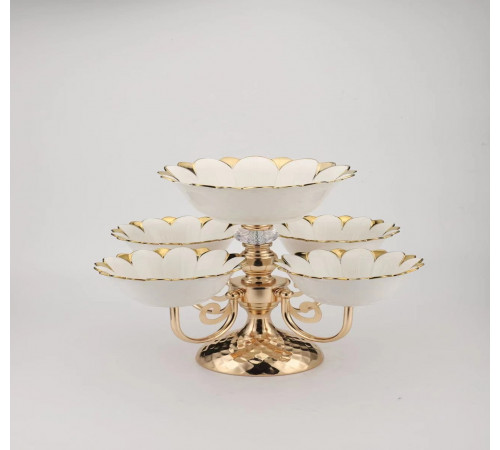 Поднос для фруктов и сладостей (5 тарелок) Fruit tray (1303-5) // [4] [108] (8 шт/ящ)