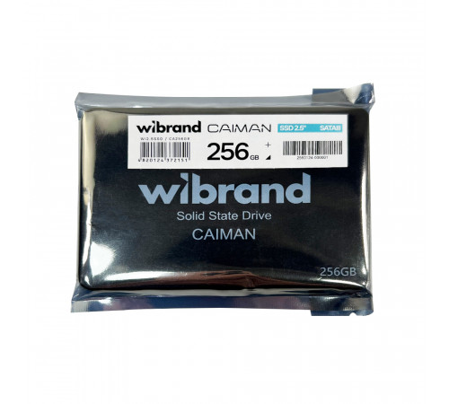Накопичувач SSD Wibrand Caiman 256GB 2.5" 7mm SATAIII Bulk (WI2.5SSD/CA256GB)