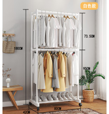 НЕТУ Вешалка стойка для одежды телескоп YX9113 (ТОЛЬКО ЧЁРНЫЕ) (80*42*180) // [108] (8 шт/ящ) @