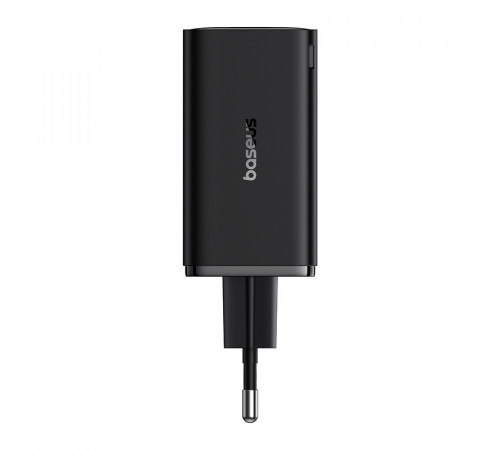 Мережевий зарядний пристрій з кабелем Baseus GaN6 Pro Fast Charger 2C+2U 65W  EU Cluster Black((With Type-C to Type-C 100W(20V/5A) 1m Black） (P10162701113-00)