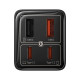 Мережевий зарядний пристрій з кабелем Baseus GaN6 Pro Fast Charger 2C+2U 65W  EU Cluster Black((With Type-C to Type-C 100W(20V/5A) 1m Black） (P10162701113-00)