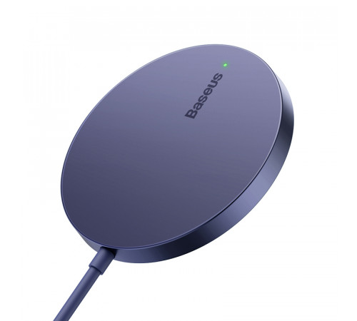 Бездротовий зарядний пристрій Baseus Simple Mini3 Magnetic Wireless Charger 15W Dusty Purple (CCJJ040205)
