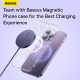 Бездротовий зарядний пристрій Baseus Simple Mini3 Magnetic Wireless Charger 15W Dusty Purple (CCJJ040205)