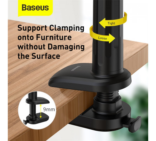 Тримач для мобiльного Baseus Otaku life rotary adjustment lazy holder Pro（Applicable for phone/ ipad) gray (LUZQ000013)