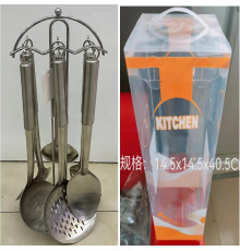 Набор кухонных пренадлежностей 433-7 (7 предм.) (Матовый, металл) (толщина-1,5мм) // [101] (12 шт/ящ)