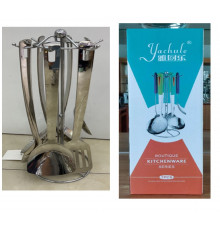 Набор кухонных пренадлежностей 433-5 (7 предм.) (Хром, металл) // [101] (12 шт/ящ)