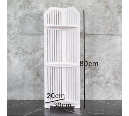 НЕТУ Полка стелаж пластиковая в ваную угловая PK-05 (80cm*20cm*20cm) // [602] (10 шт/ящ) @