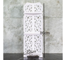 НЕТУ Полка стелаж пластиковая в ваную угловая PK-06 (80cm*20cm*20cm) // [602] (10 шт/ящ)