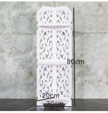 НЕТУ Полка стелаж пластиковая в ваную угловая PK-06 (80cm*20cm*20cm) // [602] (10 шт/ящ)