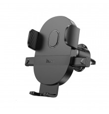 Автотримач для телефона HOCO H18 Mighty one-button car holder(air outlet) Black (6942007601573)
