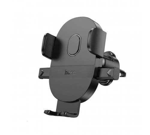 Автотримач для телефона HOCO H18 Mighty one-button car holder(air outlet) Black (6942007601573)