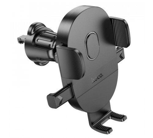 Автотримач для телефона HOCO H18 Mighty one-button car holder(air outlet) Black (6942007601573)