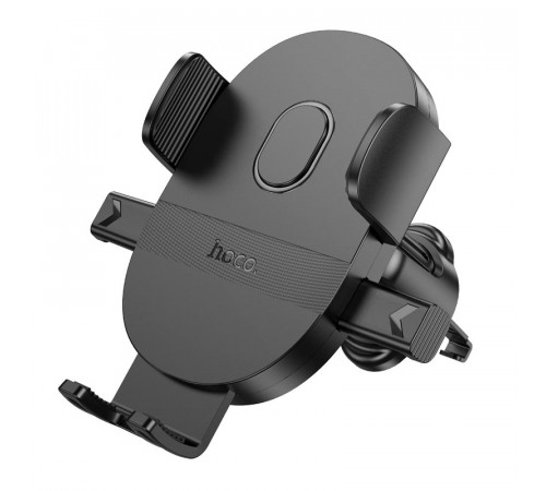 Автотримач для телефона HOCO H18 Mighty one-button car holder(air outlet) Black (6942007601573)