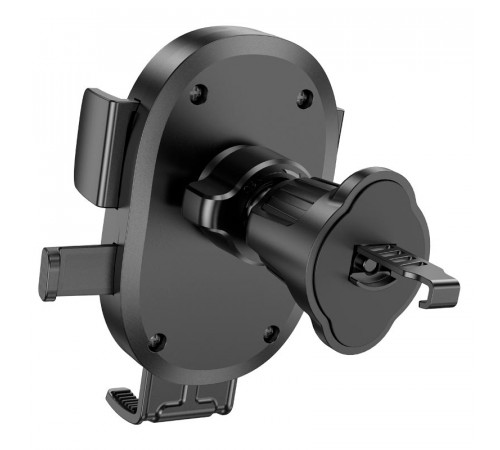 Автотримач для телефона HOCO H18 Mighty one-button car holder(air outlet) Black (6942007601573)