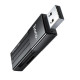 USB-хаб HOCO HB20 Mindful 2-in-1card reader(USB2.0) Black (6931474735201)