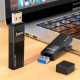 Кардрідер HOCO HB20 Mindful 2-in-1card reader(USB2.0) Black (6931474735201)
