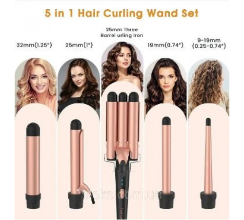 НЕТУ Щипцы для завивки 5в1 (FZ-01) (плойка, волны, утюжок, конус) // [307] (30 шт/ящ)