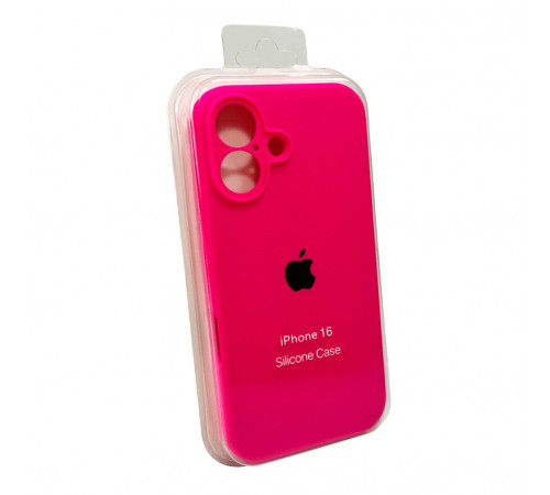 Чохол для смартфона Silicone Full Case AA Camera Protect for Apple iPhone 16 23,Shiny Pink (FullAAi16-23)