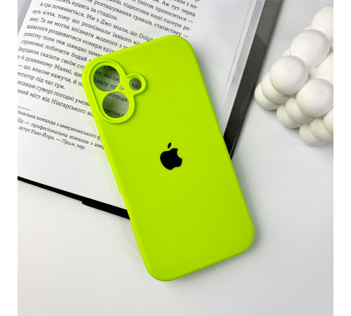 Чохол для смартфона Silicone Full Case AA Camera Protect for Apple iPhone 16 24,Shiny Green (FullAAi16-24)