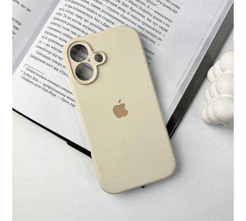 Чохол для смартфона Silicone Full Case AA Camera Protect for Apple iPhone 16 9,Antique White (FullAAi16-9)