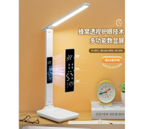 НЕТУ Лампа настольная LED (868S) (с часами) (аккум.) // [307] (50 шт/ящ)