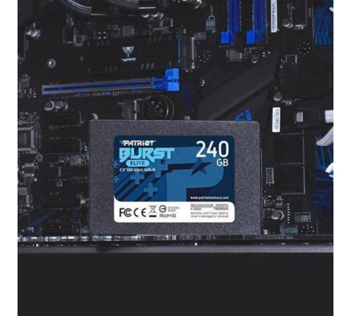 Накопичувач SSD Patriot Burst Elite 240GB 2.5" 7mm SATAIII TLC 3D (PBE240GS25SSDR)