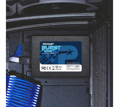 Накопичувач SSD Patriot Burst Elite 240GB 2.5" 7mm SATAIII TLC 3D (PBE240GS25SSDR)