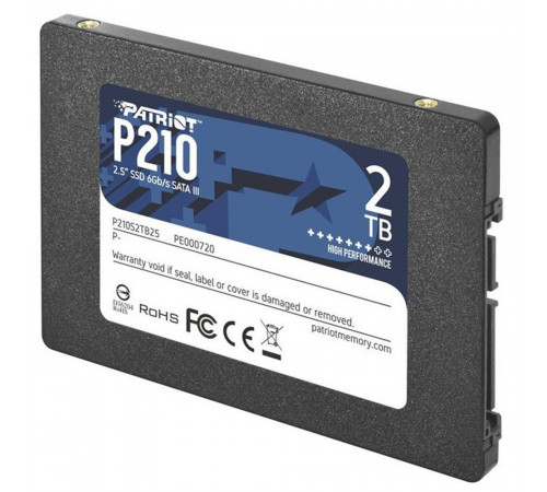 Накопичувач SSD Patriot P210 2TB 2.5" 7mm SATAIII 3D QLC (P210S2TB25)