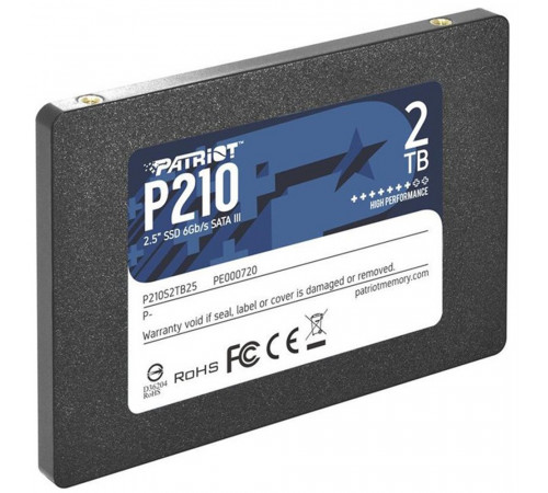 Накопичувач SSD Patriot P210 2TB 2.5" 7mm SATAIII 3D QLC (P210S2TB25)
