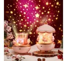 НЕТУ Проектор-ночник-музыкальный LED "Карусель зайчиков" (WH-E11-02) (Bluetooth) // [108] (24 шт/ящ)