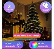 НЕТУ Гирлянда Smart Конский хвост (SFK-02) (APP, пульт, Bluetooth, USB, 10 нитей по 2м) // [602] (50 шт/ящ)