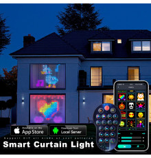 Гирлянда Smart-штора (SFK-08) (3*2м, APP Bluetooth, USB) // [602] (40 шт/ящ)